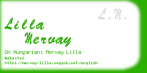 lilla mervay business card